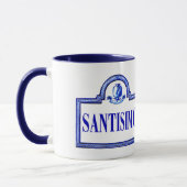 Santísimo, Granada-Straßenschild Tasse (Links)