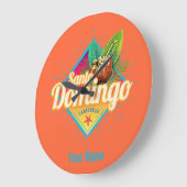 Santo Domingo Caribbean Dominikanische Republik Re Große Wanduhr (Winkel)