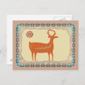 Santo Domingo Deer Postkarte (Vorne/Hinten)