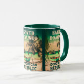 Santo Domingo Dominican Retro 60er Vintag Tasse (VorderseiteRechts)