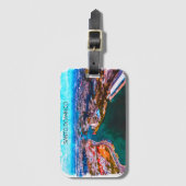 Santo Domingo Dominikanische Republik Panoramasich Gepäckanhänger (Vorderseite Vertikal)