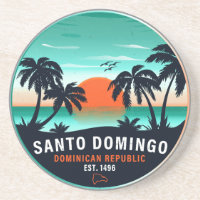 Santo Domingo Dominikanische Republik Retro Sunset