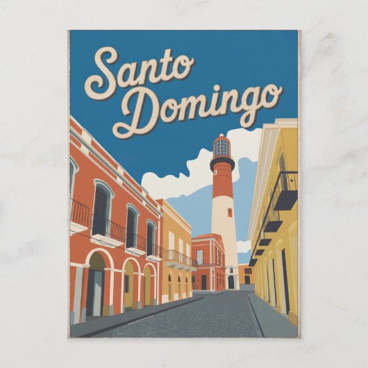 Santo Domingo Dominikanische Republik Vintag Postkarte (Vorderseite)