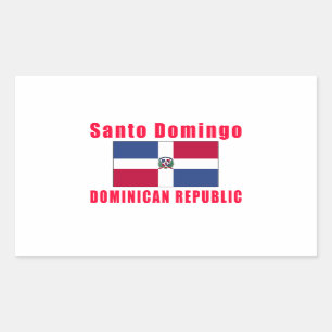 Santo Domingo Hauptstadt Rechteckiger Aufkleber