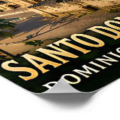 Santo Domingo Koloniales Erbe und Karibikküste Poster (Ecke)