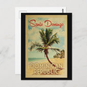 Santo Domingo Postcard Palm Tremola Postkarte (Vorne/Hinten)