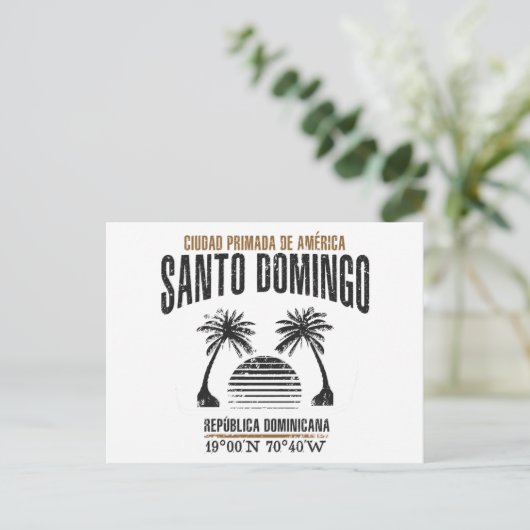 Santo Domingo Postkarte (Stehend Vorderseite)
