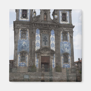 Santo Ildenfonso Kirche mit Fliesen-Platten Magnet