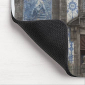 Santo Ildenfonso Kirche mit Fliesen-Platten Mousepad (Ecke)