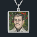 Santo Jeśus Malverde Sterling Silberkette<br><div class="desc">"Santo" Jesús Malverde Platz Pendant Necklace Jesús Malverde, manchmal bekannt als "großzügiger Bandit", "Engel der Armen" oder "Narco-Heiliger", ist ein Volksheld im mexikanischen Staat von Sinaloa. Er wird von einigen in Mexiko und den Vereinigten Staaten als Volksheiliger gefeiert, insbesondere von den am Drogenhandel Beteiligten, wird er von der römisch-katholischen Kirche...</div>