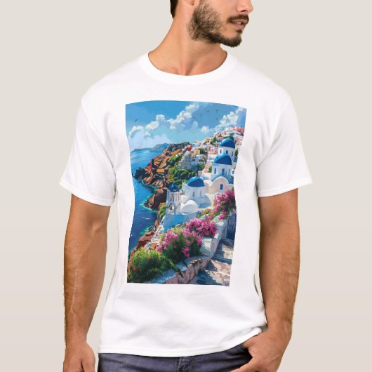Santo Paint by Numbers T - Shirt - Einzigartiges B (Vorderseite)