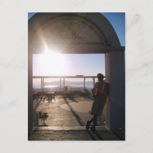 Santo Wines Weinberge Postkarte (Vorderseite)