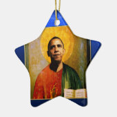 SANTOBAMA Blue Sapphire Star Keramikornament (Links)