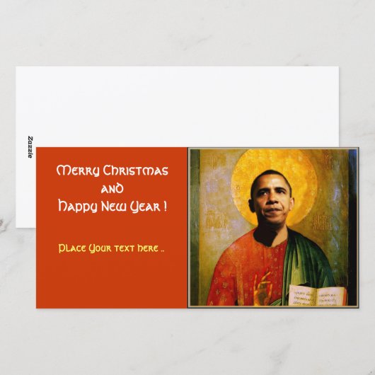 SANTOBAMA FEIERTAGSKARTE (Vorne/Hinten)