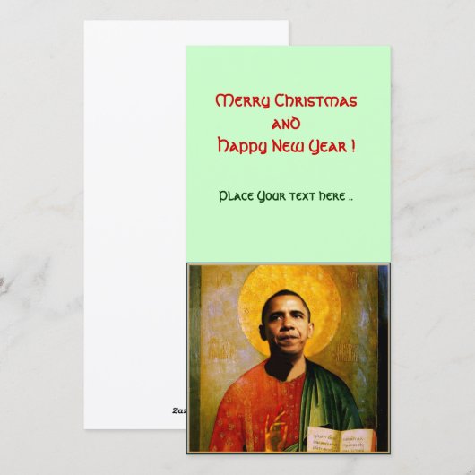 SANTOBAMA FEIERTAGSKARTE (Vorne/Hinten)