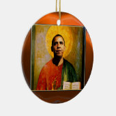 SANTOBAMA Orange Agate Keramik Ornament (Rechts)