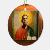 SANTOBAMA Orange Agate Keramik Ornament (Links)