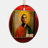 SANTOBAMA Red Ruby Keramik Ornament (Rechts)