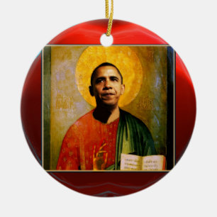 SANTOBAMA Red Ruby Keramik Ornament