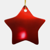 SANTOBAMA Red Ruby Star Keramik Ornament (Hinten)
