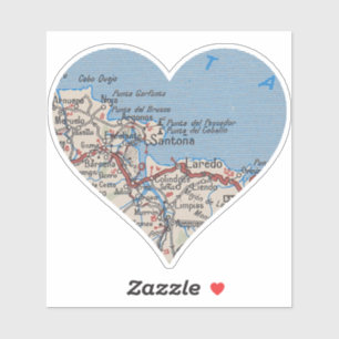 Santoña Spanien Karte Aufkleber