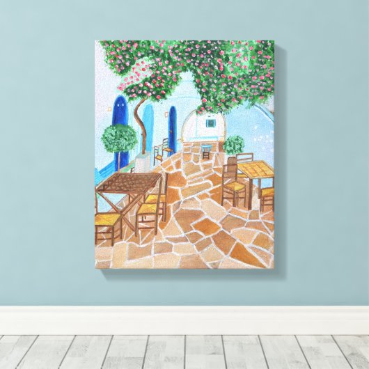 Santorin 1 Leinwand (Insitu (Holzboden))