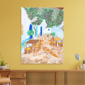 Santorin 1 Leinwand (Insitu (Wohnzimmer))
