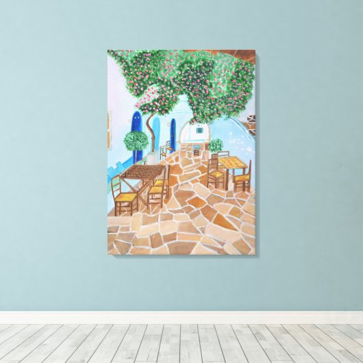 Santorin 1 Leinwand (Insitu (Holzboden))