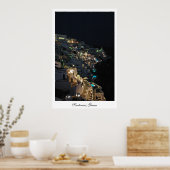 Santorin am Abend Poster (Küche)