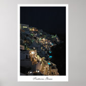 Santorin am Abend Poster (Vorne)