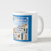 Santorin, das Juwel der Ägäis Jumbo-Tasse (Vorderseite Rechts)