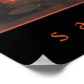 Santorin der Nacht Poster (Ecke)