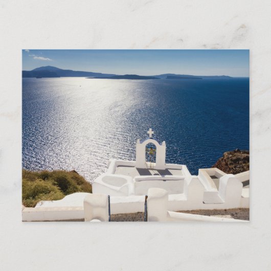 Santorin - Glockenturm bei Oia Postkarte (Vorderseite)