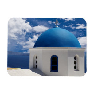 Santorin, Griechenland Flexibles Foto-Magnet Magnet