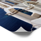 Santorin, Griechenland Foto Print Poster (Ecke)