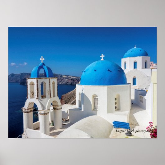 Santorin, Griechenland Foto Print Poster (Vorne)