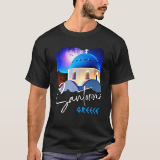 Santorin Griechenland Gemälde Reise Souvenir für M T-Shirt