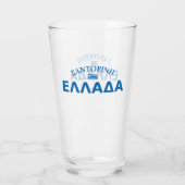 Santorin Griechenland Glas (Rückseite)