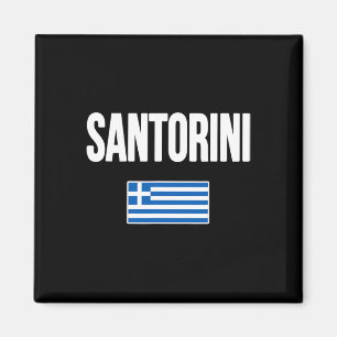 Santorin Griechenland Griechische Flagge Souvenir Magnet