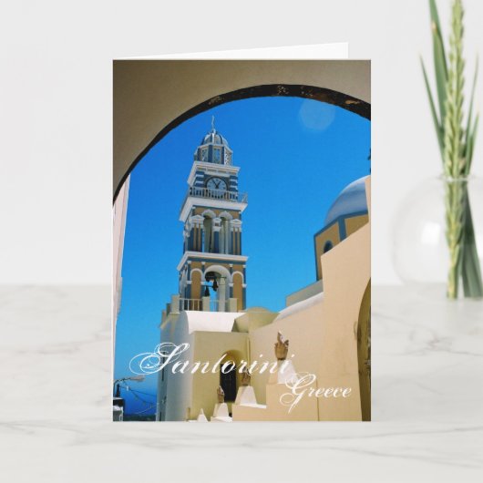 Santorin, Griechenland-Karte Karte (Vorderseite)