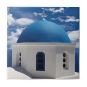 Santorin, Griechenland Keramik Tile Fliese (Vorderseite)