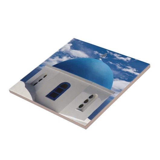 Santorin, Griechenland Keramik Tile Fliese (Seite)