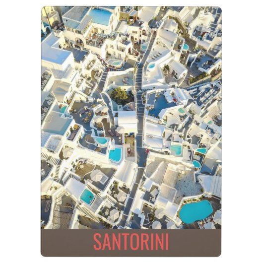 Santorin - Griechenland Klemmbrett (Rückseite)