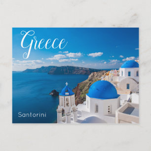 Santorin Griechenland Landschaftspostkarte Postkar Postkarte