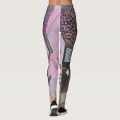 Santorin, Griechenland Leggings (Rückseite)