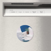 Santorin, Griechenland Magnet (In Situ (Geschirrspüler))