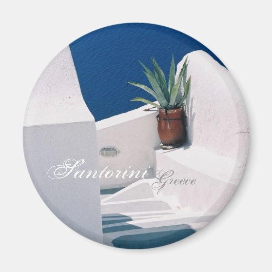 Santorin, Griechenland Magnet (Vorne)