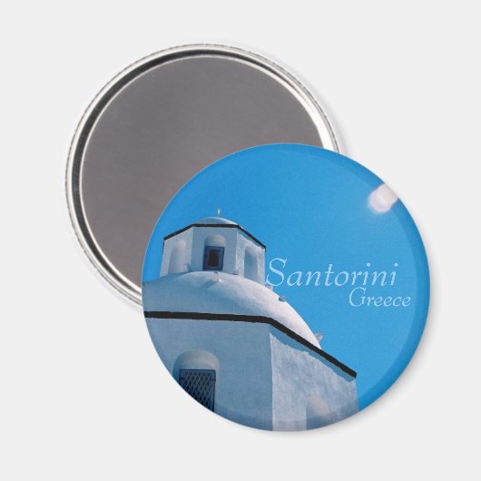 Santorin, Griechenland Magnet (Vorderseite/Rückseite)