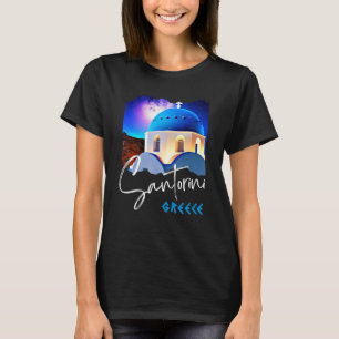 Santorin Griechenland Malerei Reise Souvenir für M T-Shirt