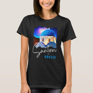 Santorin Griechenland Malerei Reise Souvenir für M T-Shirt